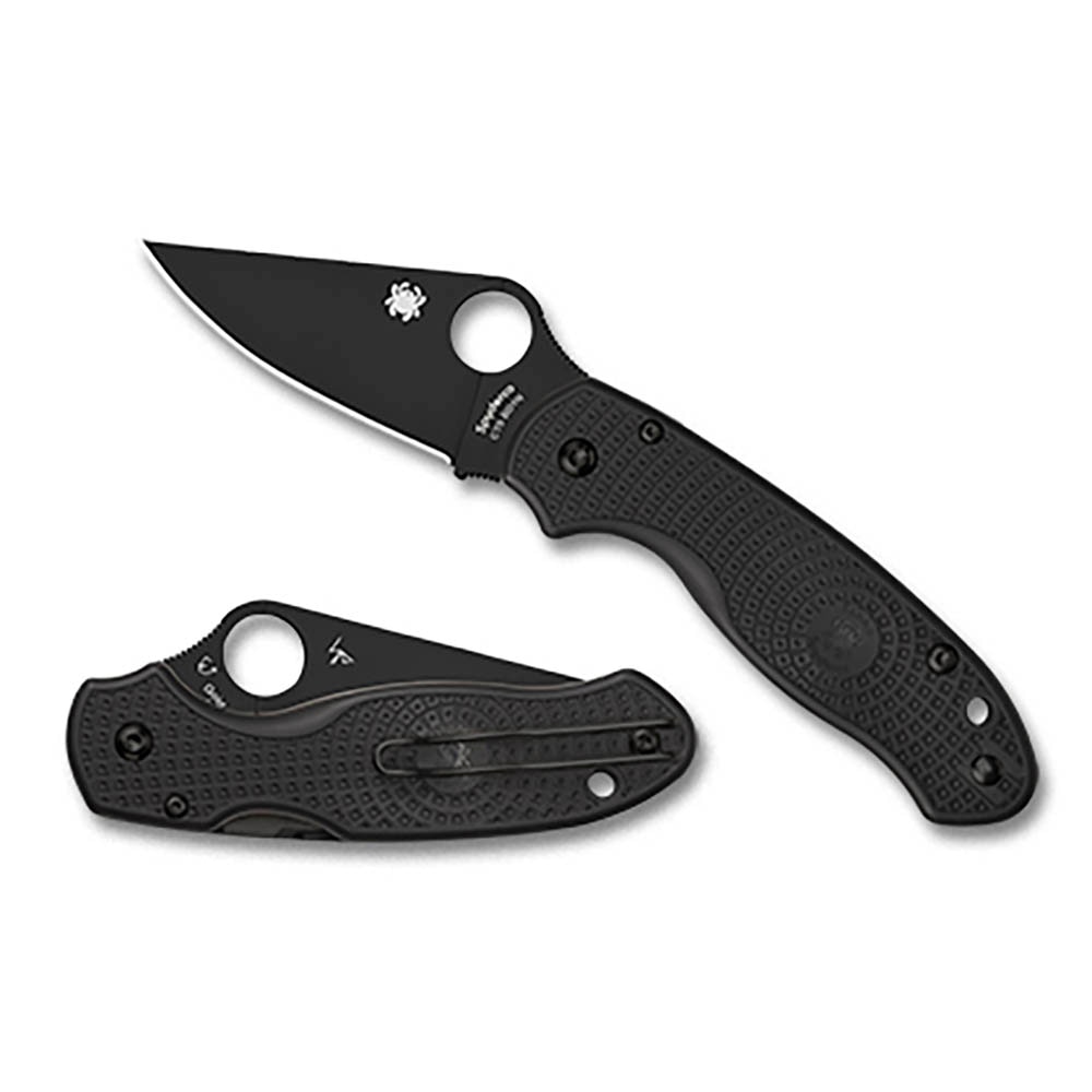 Spyderco Para 3 Knife in Lightweight Black and Black